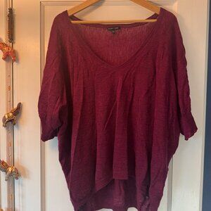 Eileen Fisher 100% merino v-neck sweater
